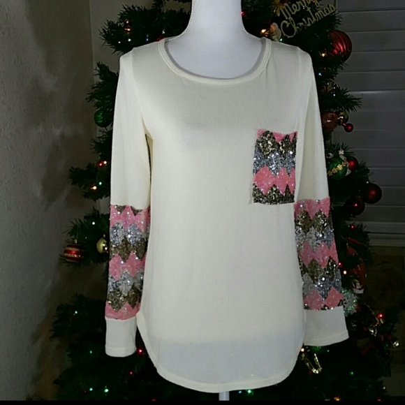 Style Rack Sequined Sweater Sz.S - Picture 8 of 10